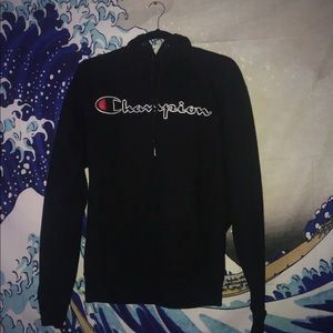 black champion hoddie/sweatshirt